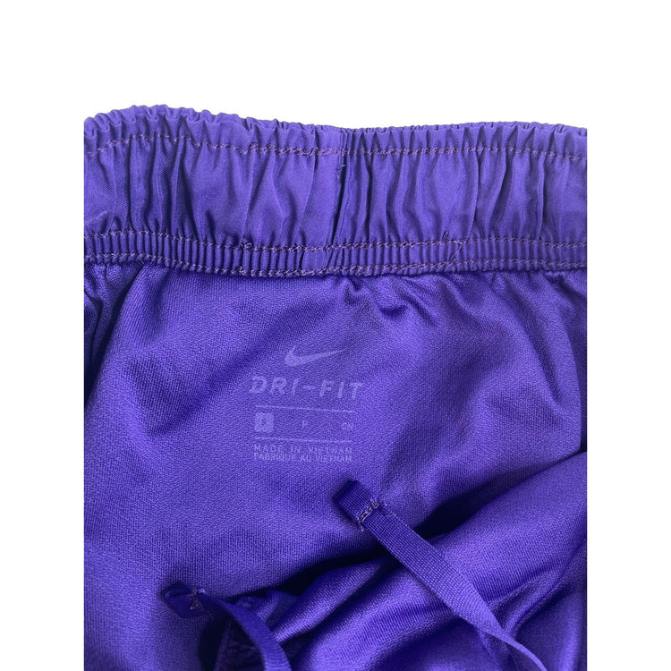 Women's Nike Dri-FIT Athletic Running Shorts, Purple with White Trim, Size S