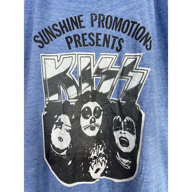 Youth Vintage 70s Sunshine Promotions Venue Present KISS Graphic T Shirt Sz M
