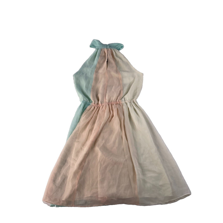 Womens Victoria's Secret Pastel Colorblock Chiffon Dress Size XS