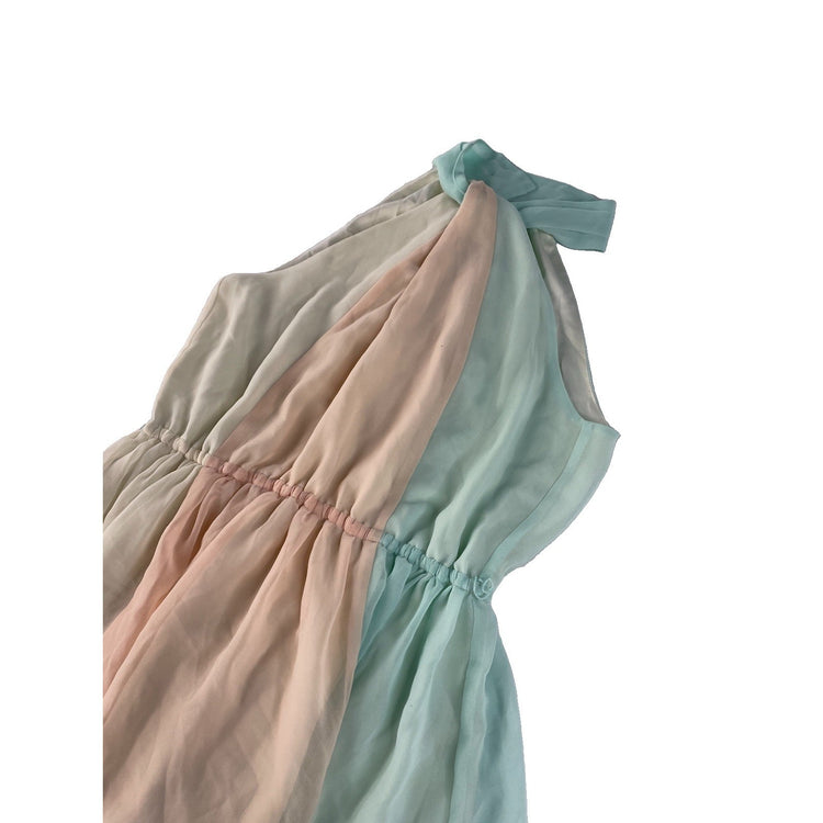 Womens Victoria's Secret Pastel Colorblock Chiffon Dress Size XS