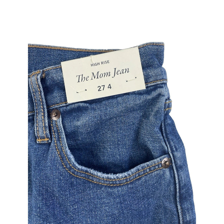Womens Abercrombie & Fitch Blue High Rise Mom Jeans Size 27/4