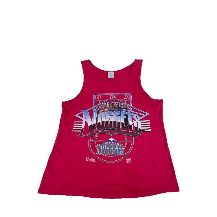 Mens Vintage Red Denver Nuggets Graphic Tank Top Size Medium