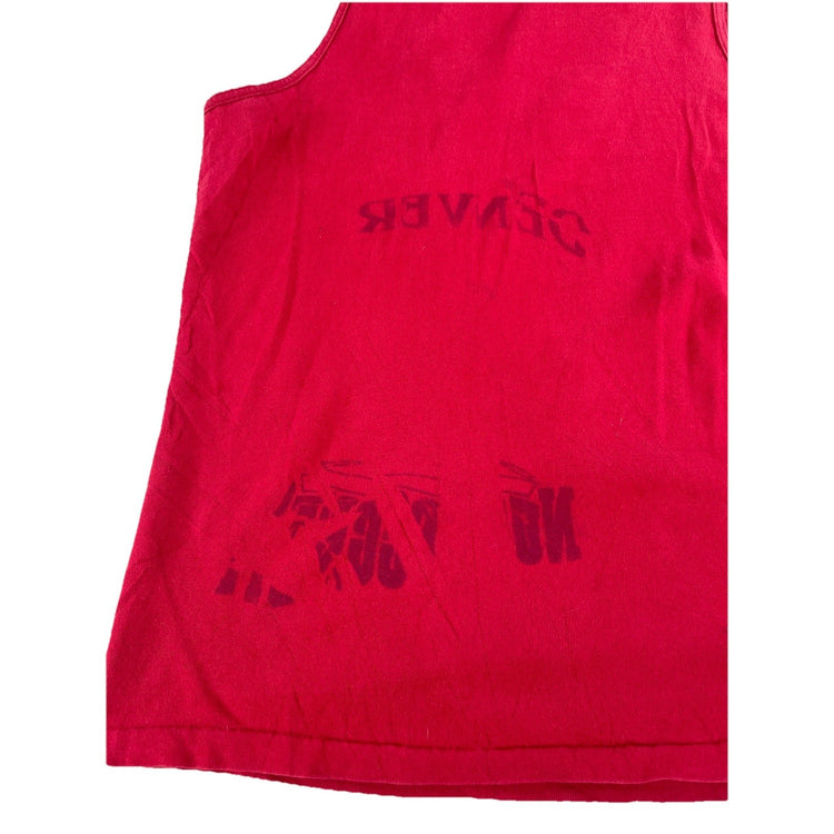 Mens Vintage Red Denver Nuggets Graphic Tank Top Size Medium