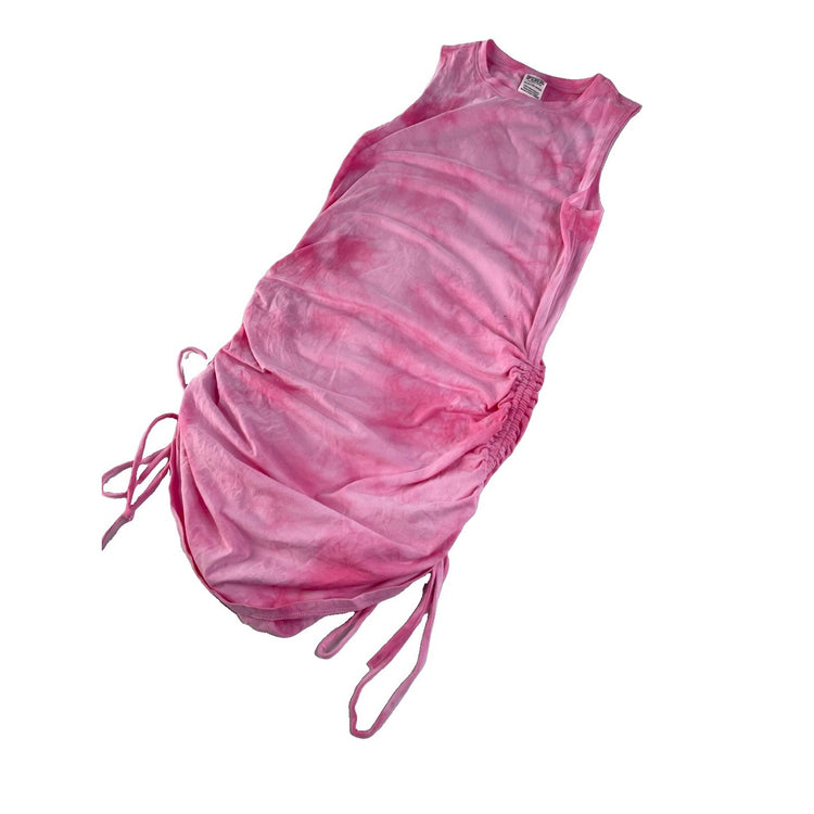 Women's Victoria's Secret Pink Tie Dye Ruched Side Tank Dress Size XS