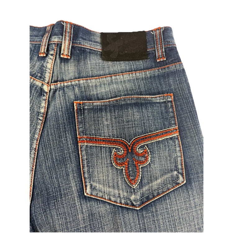 Mens Y2k S.Fame Baggy Jeans Size 36