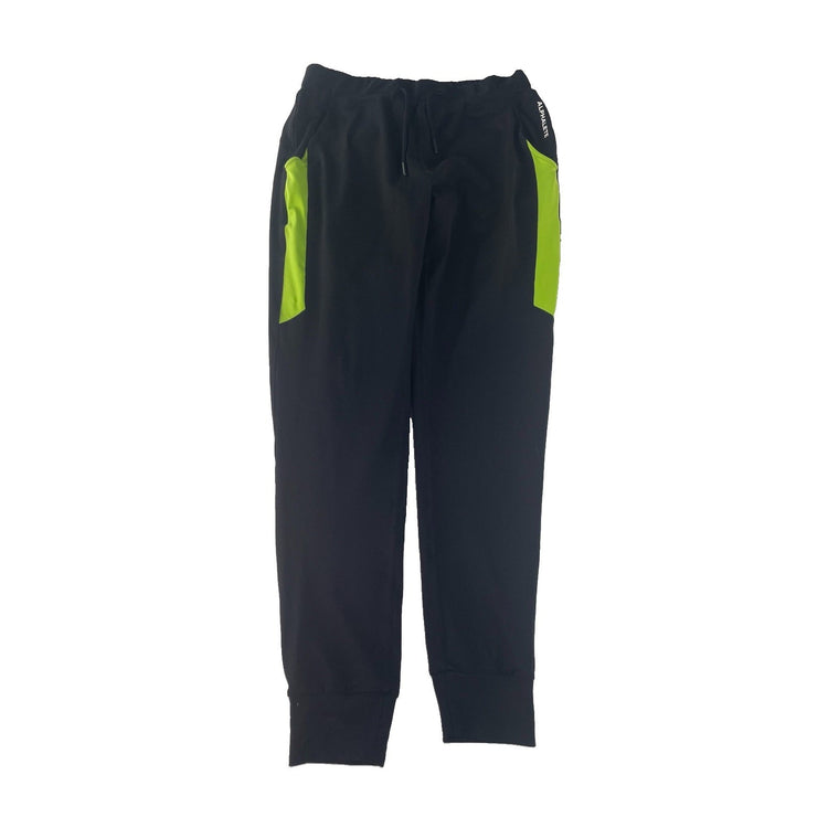 Men's Alphalete Black and Neon Green Performance Joggers Size L