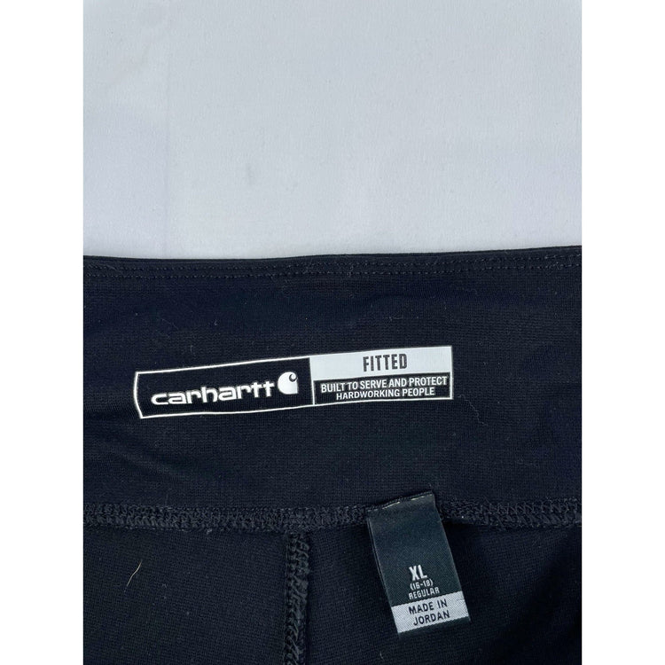 Womens Carhartt Fitted Black Ankle Legging Size Xl