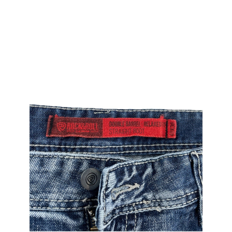 Men’s Rock&Roll Straight Bootcut Relaxed Fit Denim Jeans Size 40x30