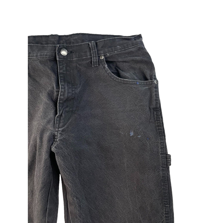 Men's Dickies Carpenter Pants Black Denim Jeans Size 32x32