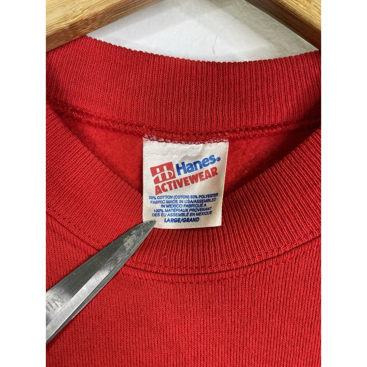 Men’s Hanes Vintage Rudolph The Reindeer Christmas Sweatshirt Crewneck Sz Large