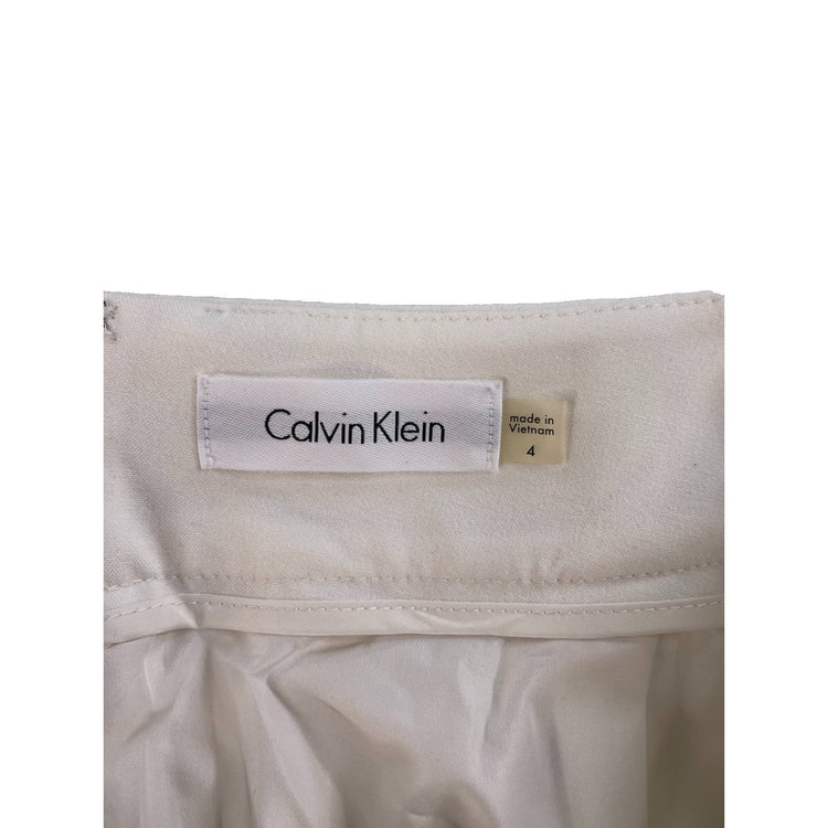 Women's Calvin Klein White Pencil Skirt Size 4