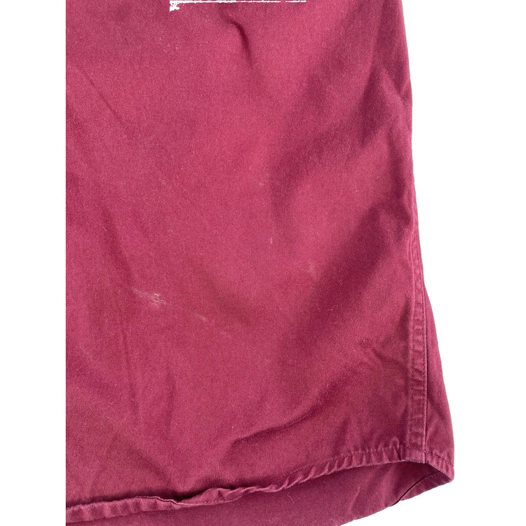 Mens Ariat Maroon Button Town Collared Shirt Size Small