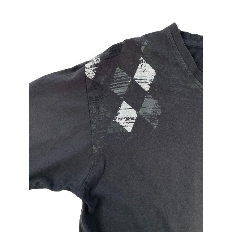 Mens Kani Gold Grey V-Neck Graphic Print T-Shirt Size L