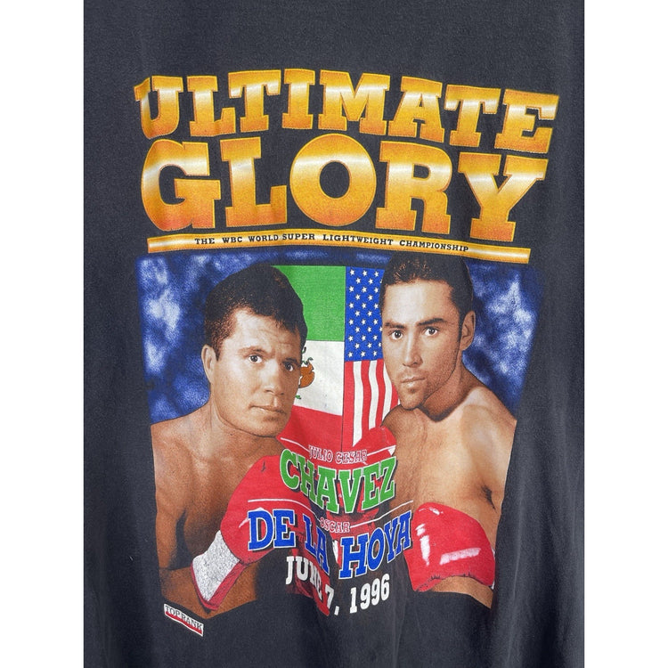 Vintage Chavez vs De La Hoya t shirt boxing t shirt 1996 size XL