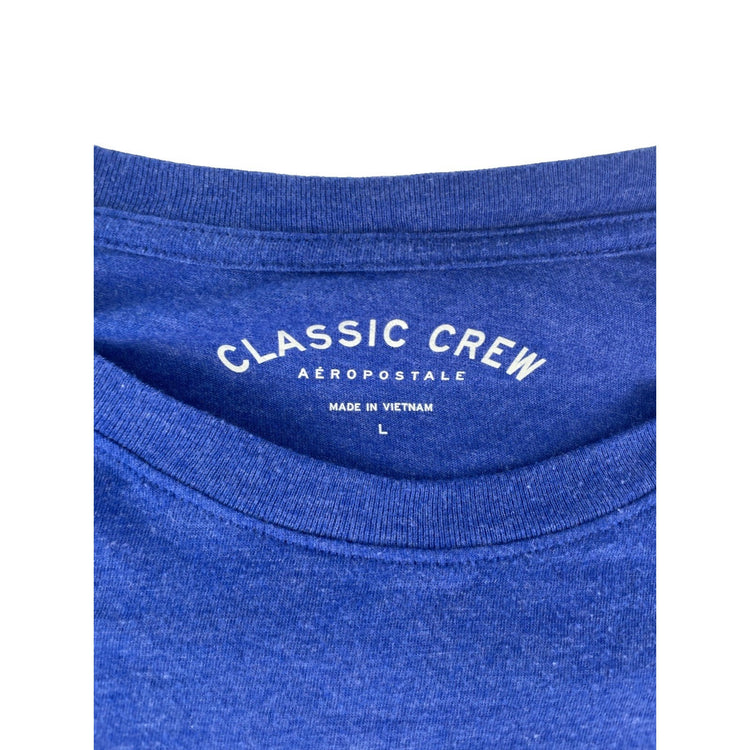 Womens Aeropostale Blue "Aero New York City" Graphic T-Shirt Size Large