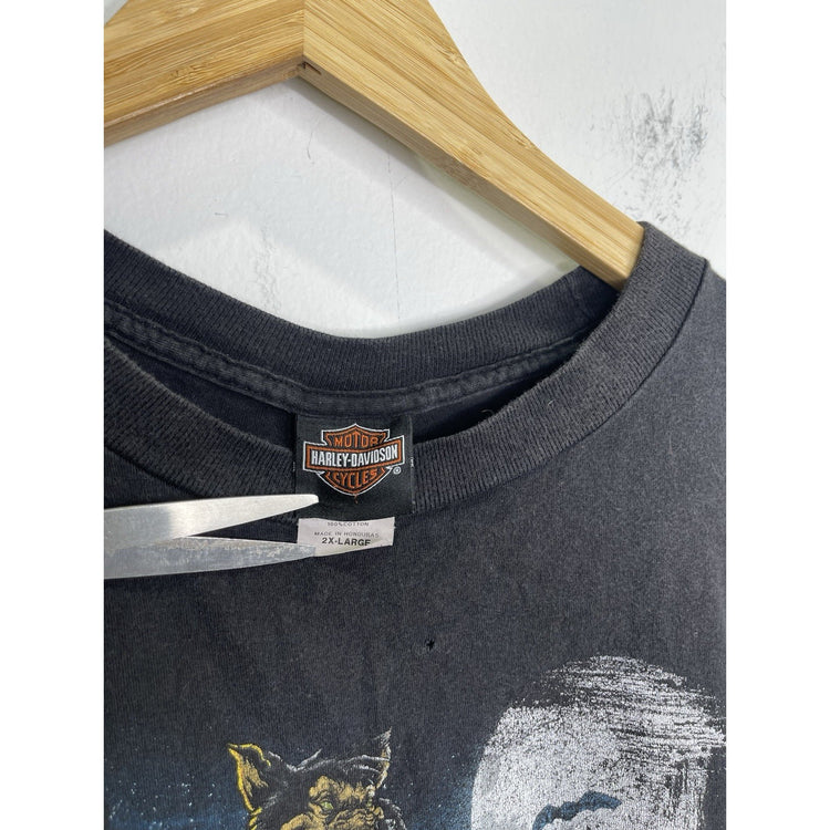 Men’s Harley Davidson Halloween Themed Graphic Black T Shirt 2022 HD Sz 2XL