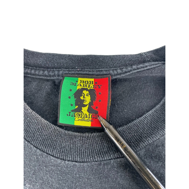 Mens Vintage Bob Marley Jamaica Colllection Graphic Tee Black Size L