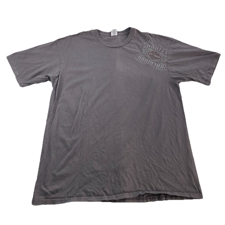 Men’s Harley Davidson Motor clothes Gray Graphic Shirt Size XXL