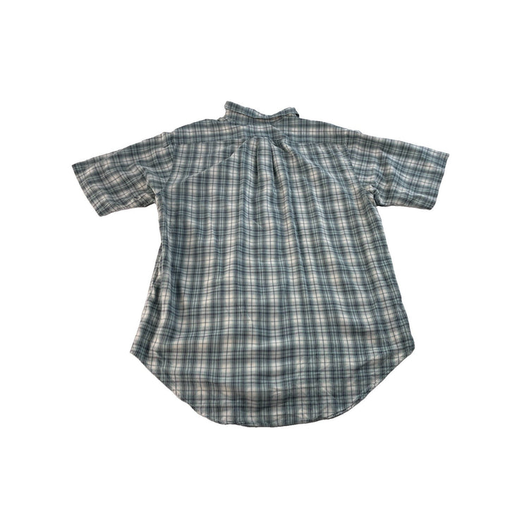 Men Vintage Ralph Lauren Jeans Company Plaid Button Down Shirt M