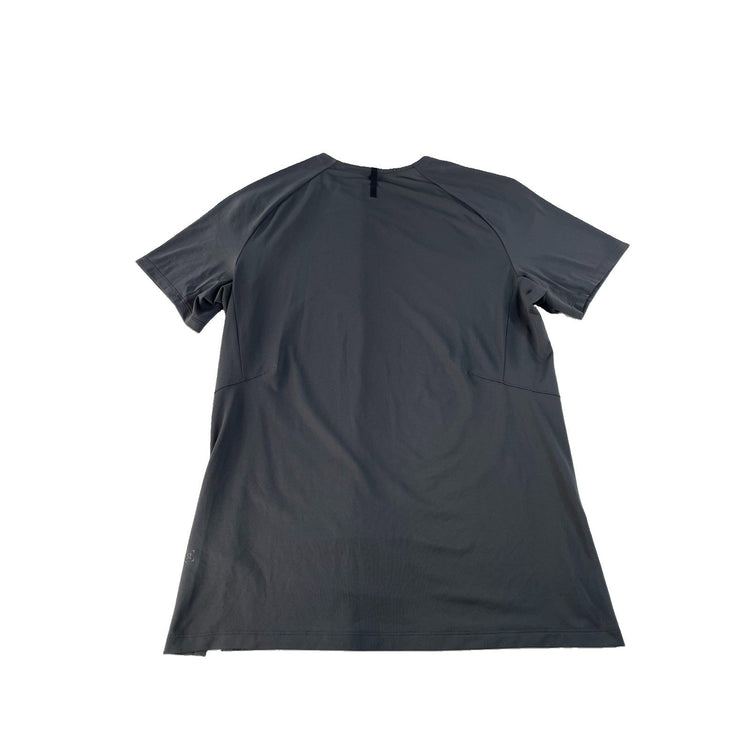 Men's Lululemon Athletica Grey Performance Short-Sleeve Athletic T-Shirt Size L