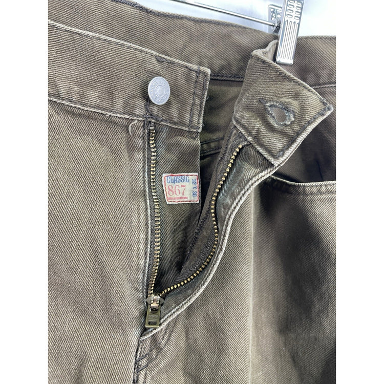 VTG Men’s Brown Polo Ralph Lauren Jeans Authentic Dungarees Denim 32x30