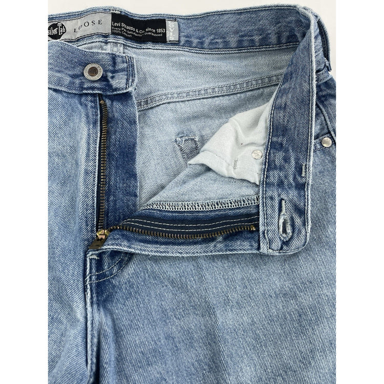 Men’s Vintage Silver Tab Loose Blue Jeans Size 29/32