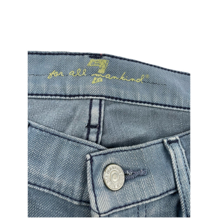 Womens 7 For All Mankind Blue-Grayish Bootcut Jeans Size 30
