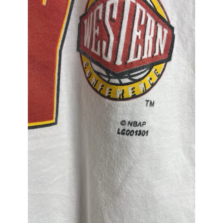 Houston Rockets NBA Clutch City 1994 Finals Western Vintage Gray T-Shirt Sz L