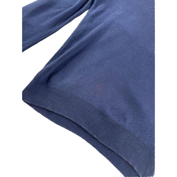 Mens Polo Ralph Lauren Size Small Navy Blue V Neck Sweater