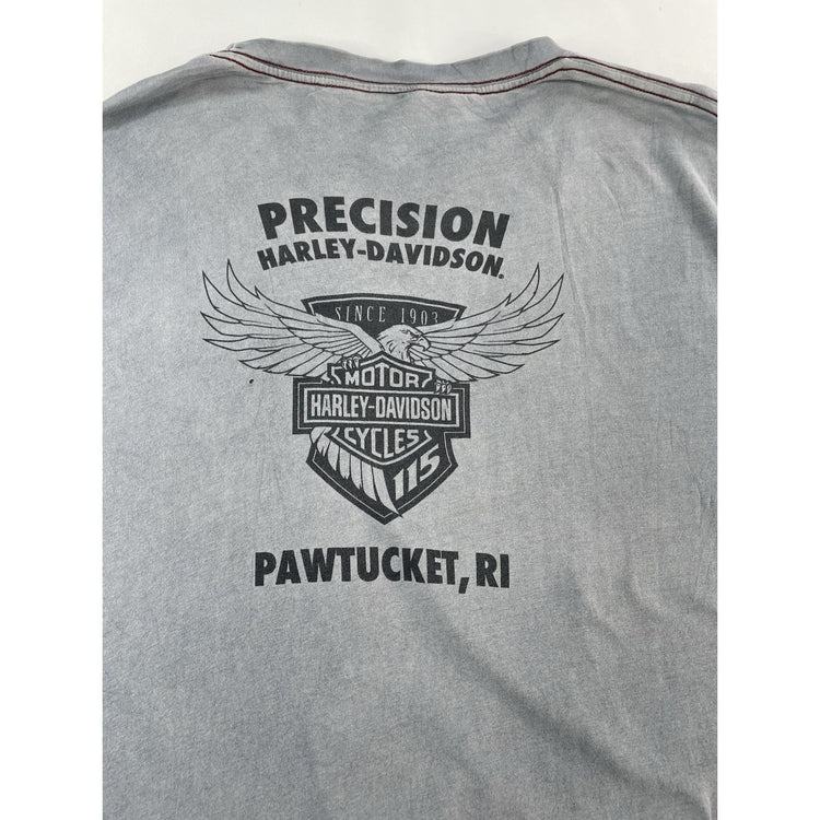 Mens Harley Davidson Gray HDMC 115 Long Sleeve T Shirt Size Large