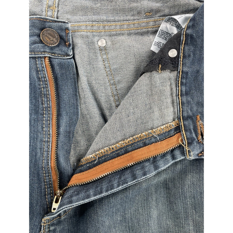 Men’s Wrangler Retro Baggy/loose Blue Jeans Size 36x38