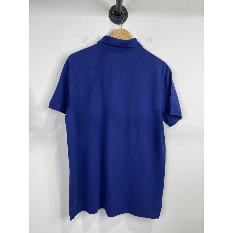 Men’s Ralph Lauren Navy Blue Polo Shirt with Embroidered Logo Size L