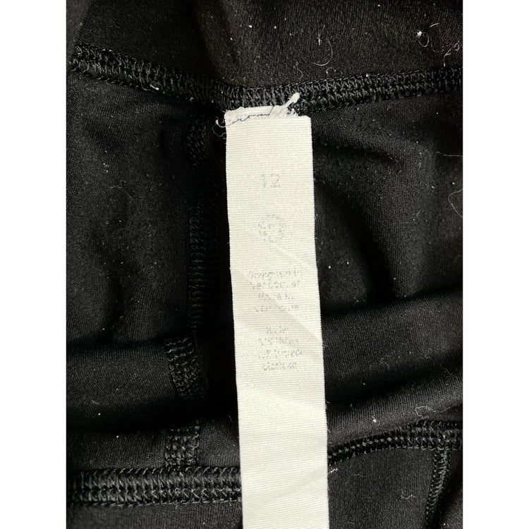 Women's Lululemon Athletica Black High-Rise Crop Leggings, Size 12