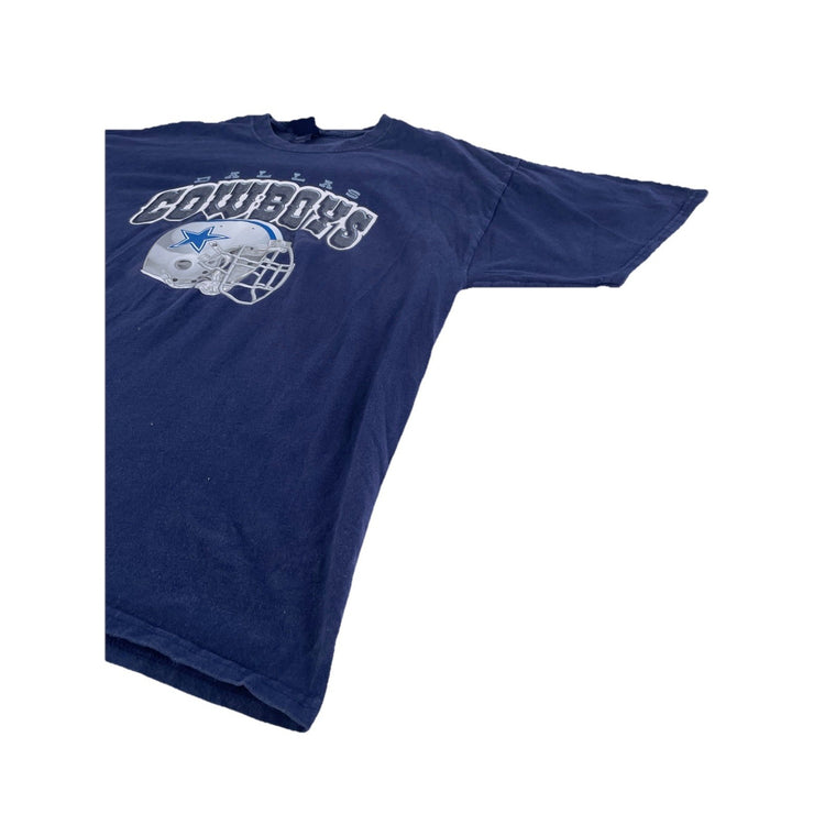Mens Cowboys Authentic Apparel Dark Blue Cowboys Shirt Size Xl
