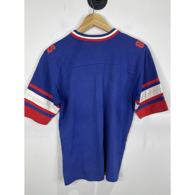 Youth VTG New York Giants T Shirt 90s Salem Sportswear All Over Print NFL Sz L
