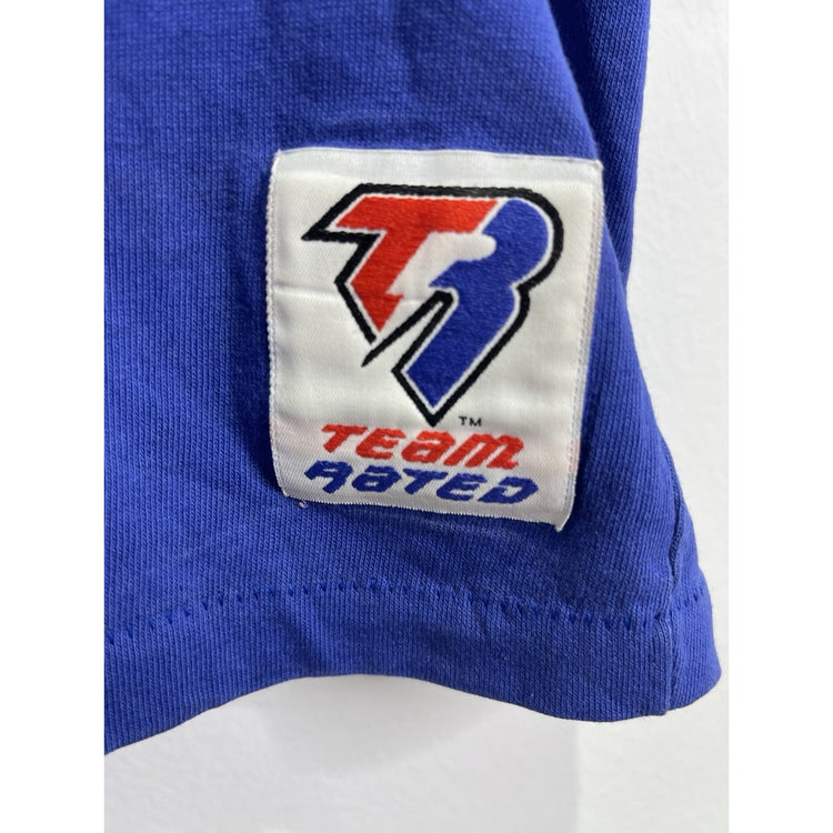 Youth VTG New York Giants T Shirt 90s Salem Sportswear All Over Print NFL Sz L