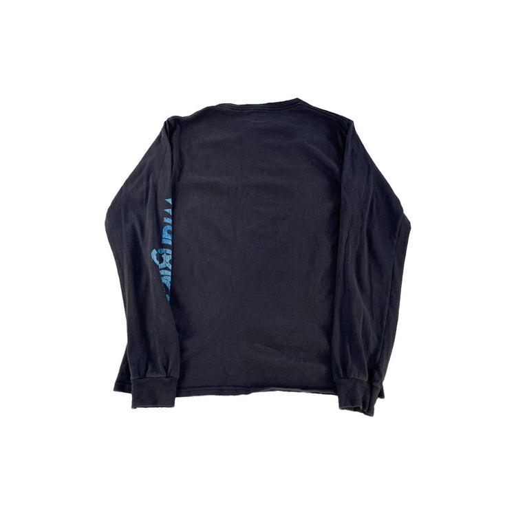 Mens Wrangler Logo Graphic Long Sleeve T-Shirt Black Size S