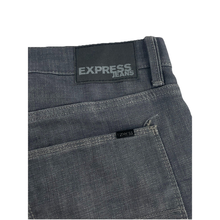 Mens Vintage Express Straight Gray Jeans Size 34x34