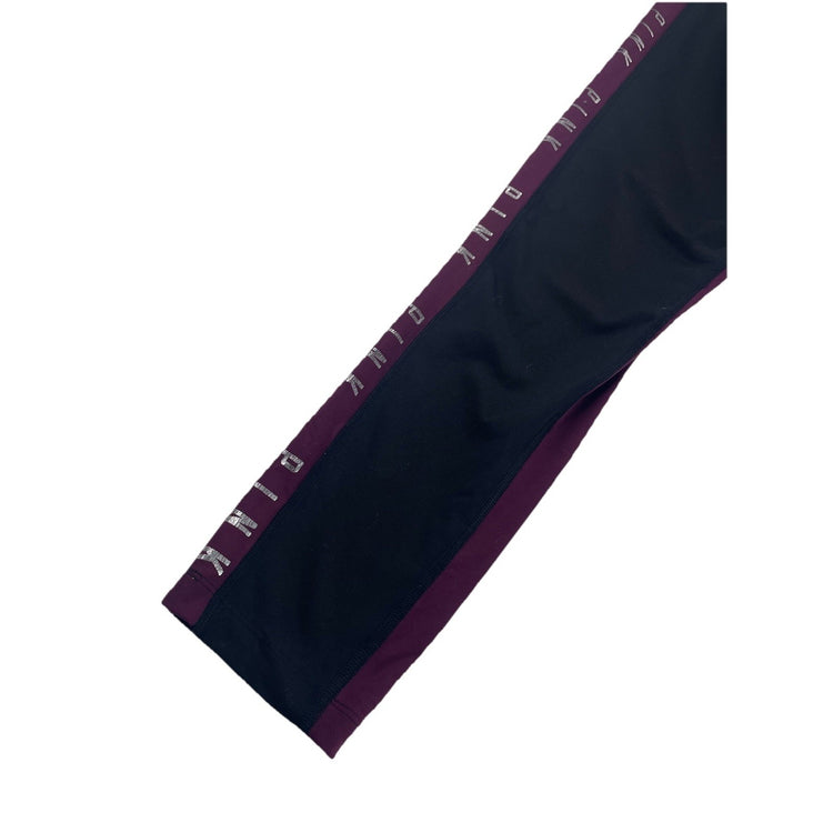 Womens Victoria Secret purple And Black Ankle Leggings Size L