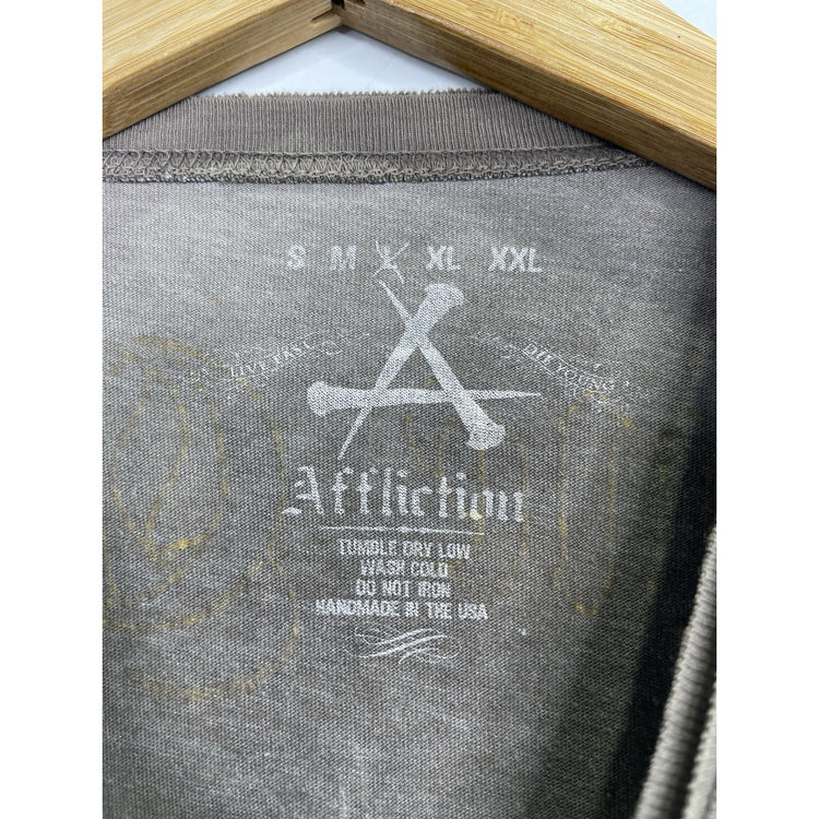 Xtreme Couture Vintage Affliction Style Y2K Cross Grunge Size Large T-shirt