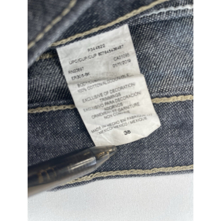 Mens Genuine Dickies Loose Fit Black Denim Shorts Size 38