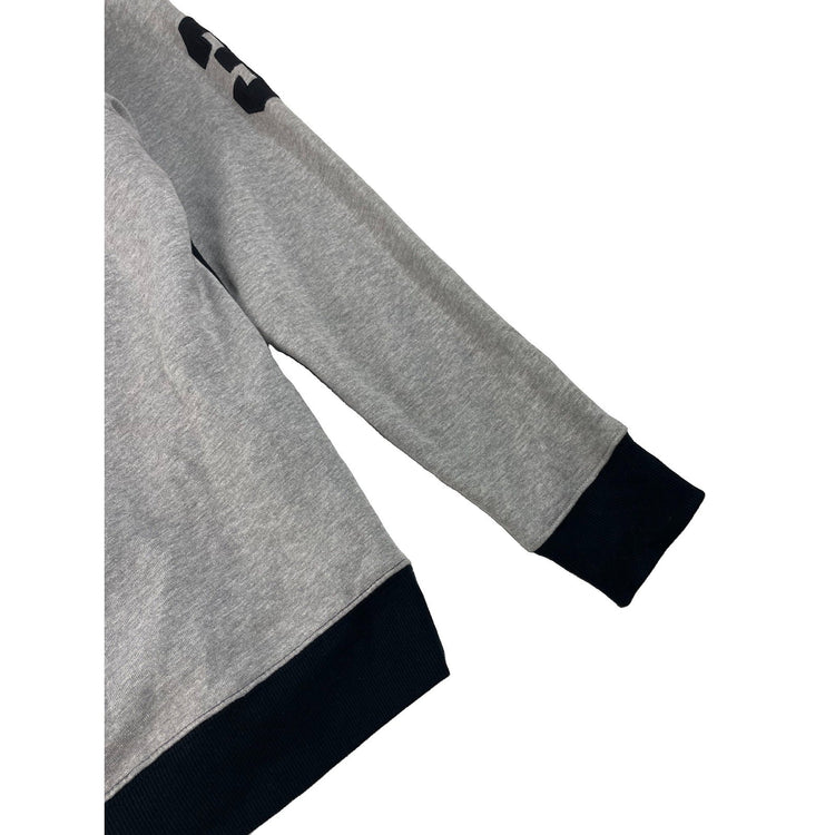Mens US Polo Assn Gray Black White ColorBlock Big Logo Full Zip Hoodie Size L