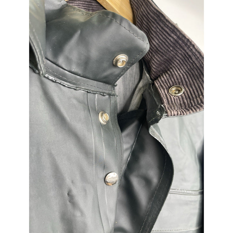 Carhartt Green Waterproof PVC Hooded Jacket Nylon Men’s Large