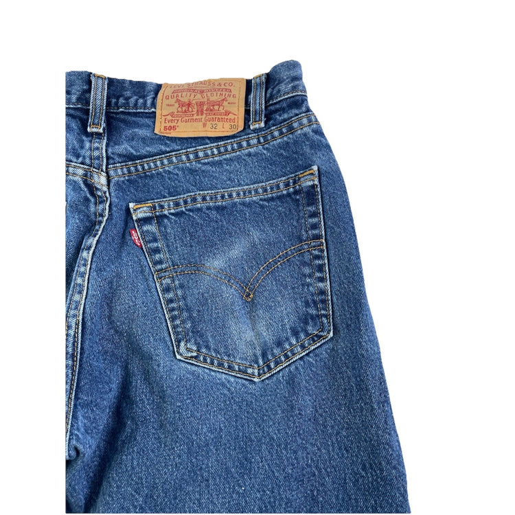 Mens Levis Striaght Leg Blue Jeans Size 32X30