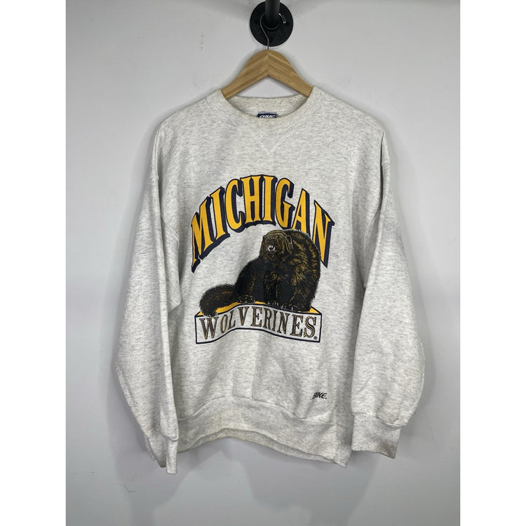 Mens Vintage 90s Michigan Wolverines Sweatshirt Size L