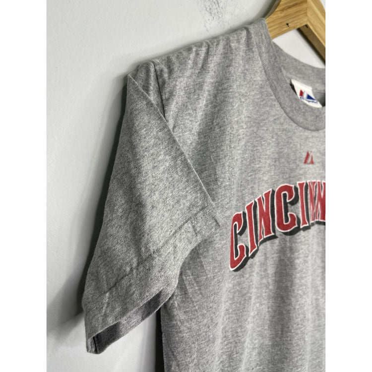 Adult Vintage Gray Cincinnati MLB Short Sleeve T Shirt Sz M