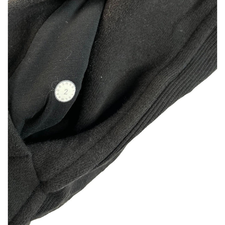 Women's Lululemon Black Zip-Up Hooded Jacket With Thumbholes Size 2