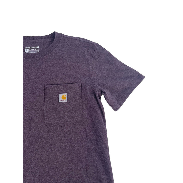 Mens Carhartt Dark Brown Loose Fit T Shirt Size Small