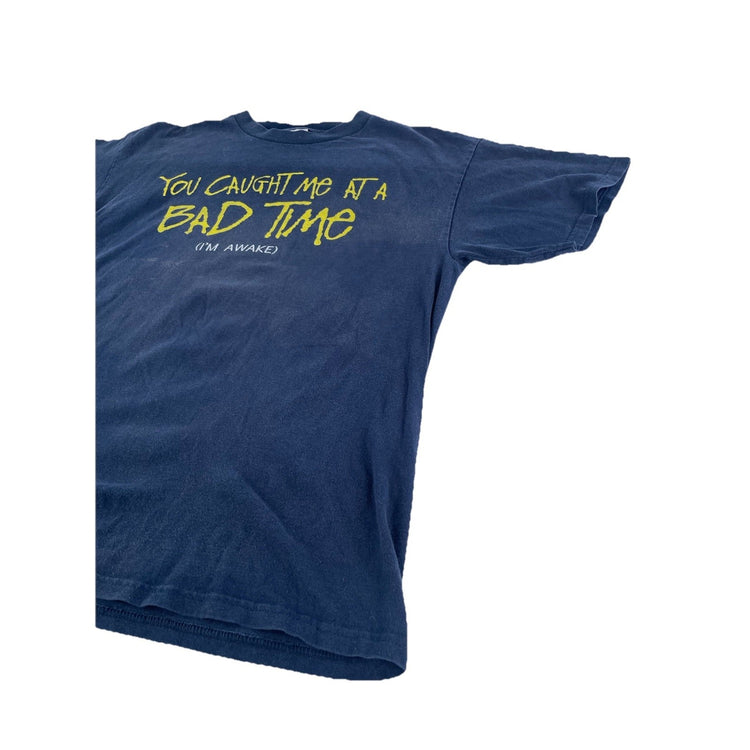 Mens Tennessee River ‘You Caught Me At A Bad Time’ Black Graphic T Shirt Size L