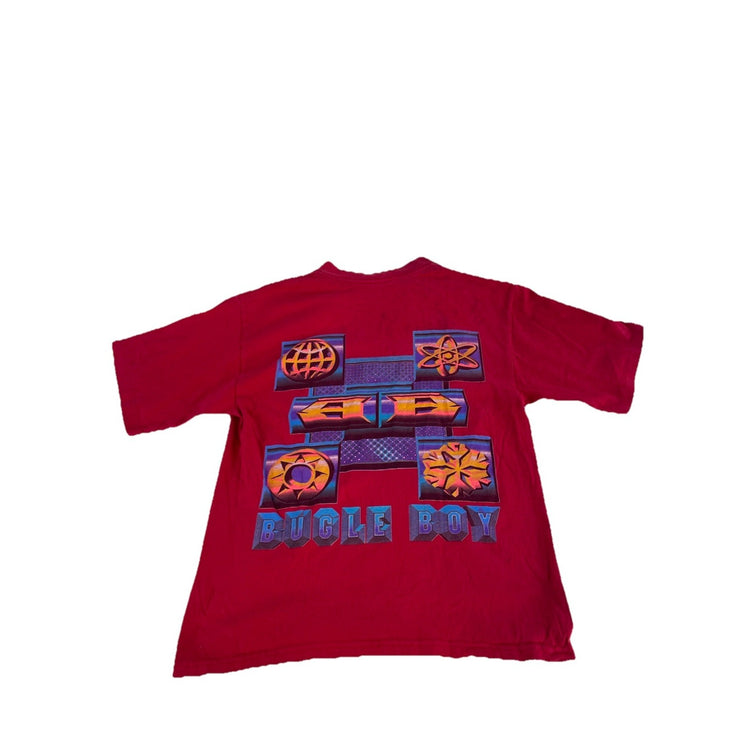 Youth Boys Bugle Boy Red Graphic T-Shirt Size Xl